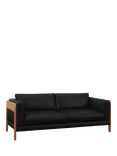 John Lewis Nest Grand 4 Seater Leather Sofa, Light Leg