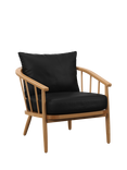 John Lewis Frome Leather Armchair, Light Leg