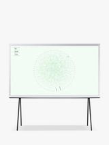 Samsung The Serif (2024) QLED HDR 4K Ultra HD Smart TV, 65 inch with TVPlus & Bouroullec Brothers Design, Cloud White