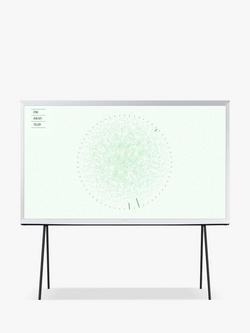 Samsung The Serif (2024) QLED HDR 4K Ultra HD Smart TV, 65 inch with TVPlus & Bouroullec Brothers Design, Cloud White, Cloud White