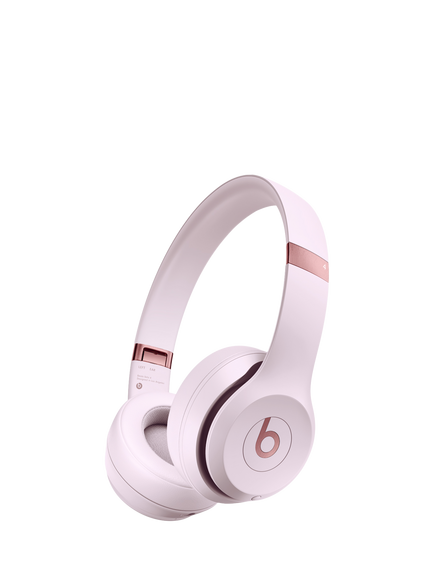Beats Solo 4 Wireless Bluetooth On-Ear Headphones with Mic/Remote, Cloud Pink