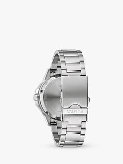 Bulova Men's Marine Star Sports Date Bracelet Strap Watch - view 2, Silver/Blue