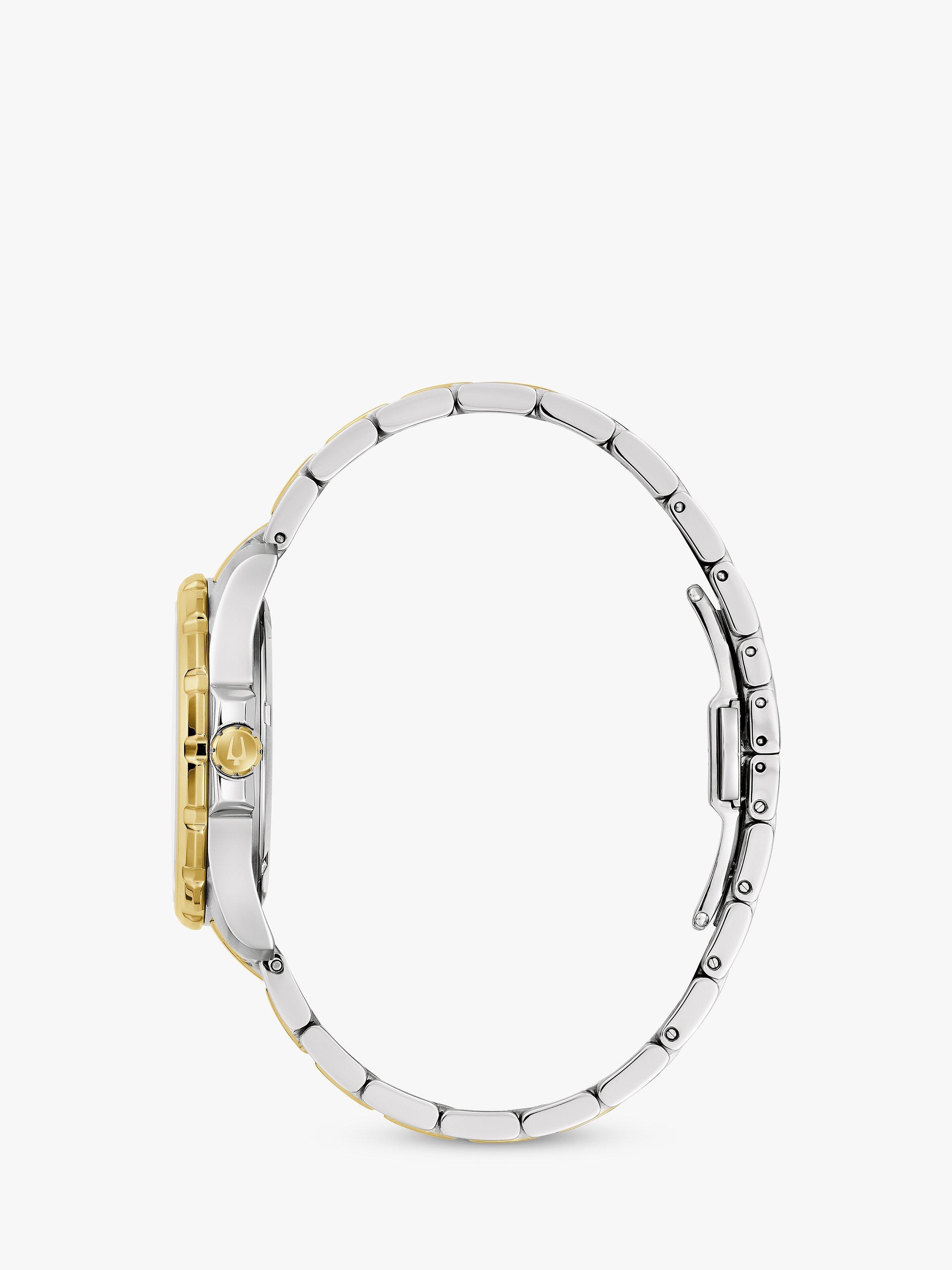 Product image 2 of 6, which shows Bulova 98P227 Women's Marine Star Diamond Bracelet Strap Watch, Multi/Mother of Pearl