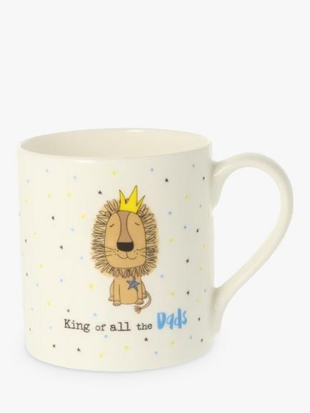 McLaggan Smith 'King of All the Dads' Bone China Mug, 350ml, Multi, Multi