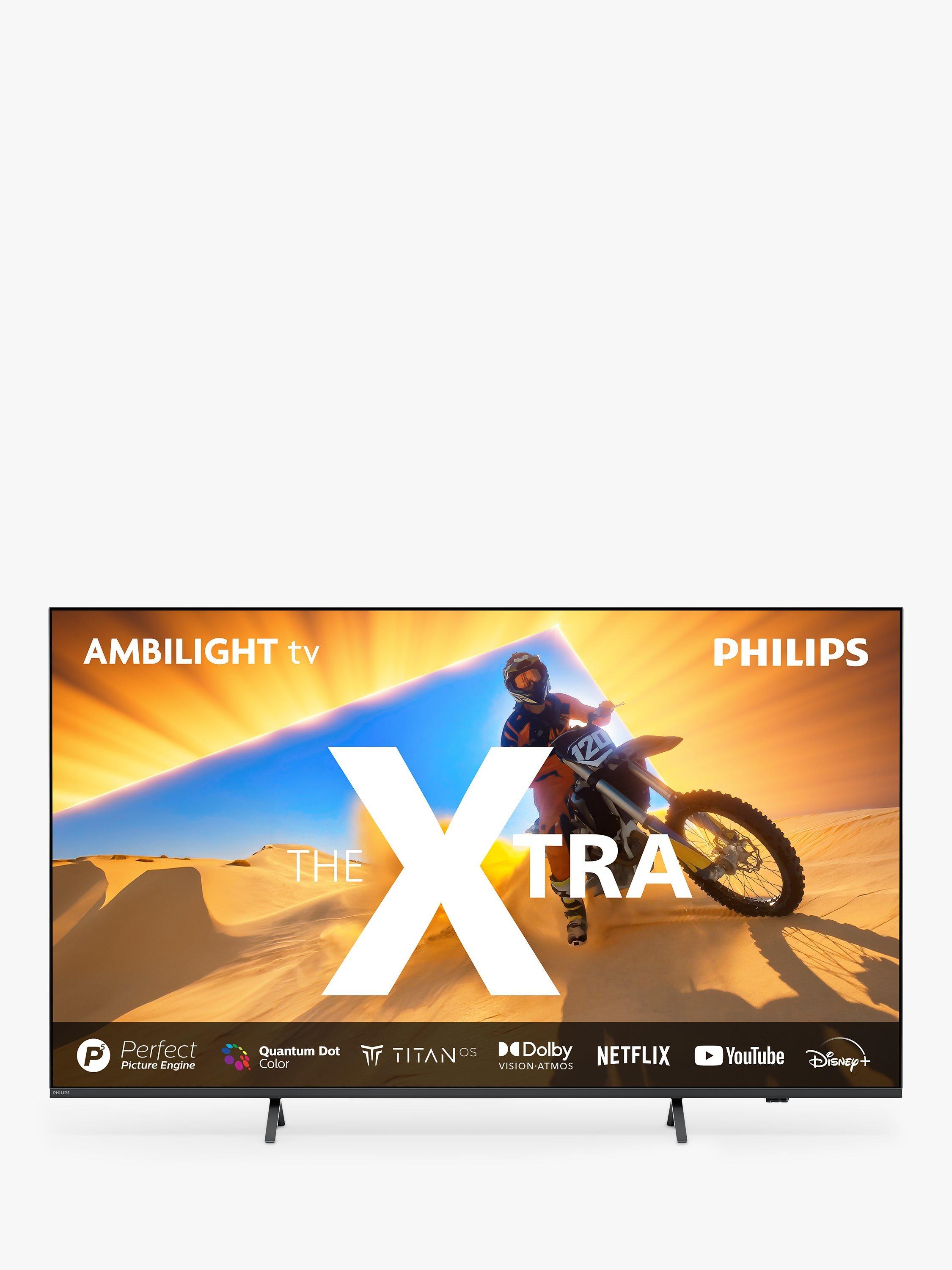 Philips 65PML9009 The Xtra (2024) MiniLED HDR 4K Ultra HD Smart TV, 65 inch with Freeview Play, Ambilight & Dolby Atmos, Black