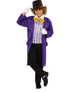 Rubies Kids' Deluxe Willy Wonka Costume, 9-12 years