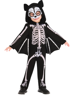 Rubies Kids' Skeleton Bat Costume, Multi, Multi