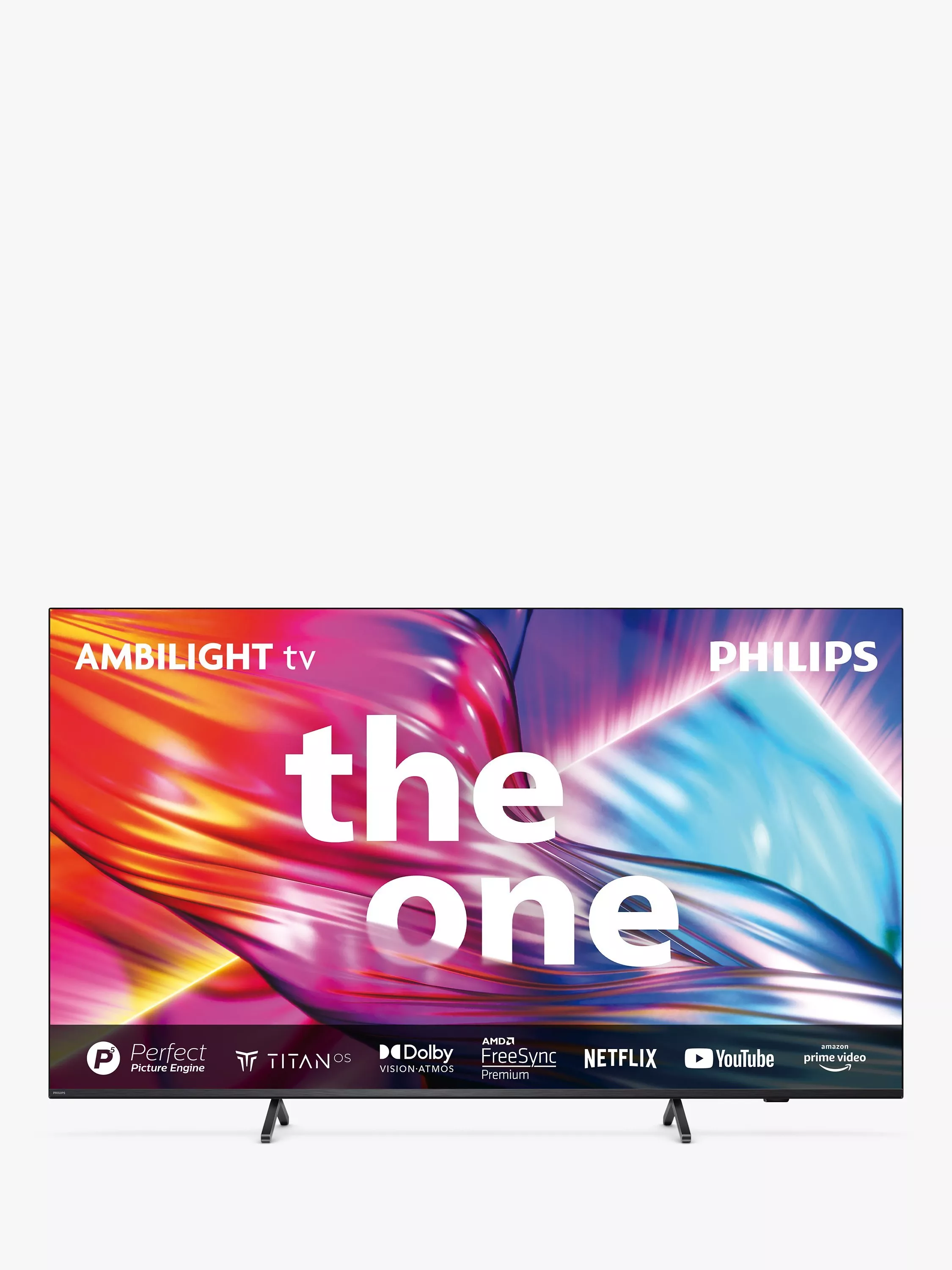 Philips 75PUS8909 The One 2024 LED HDR 4K Ultra HD Smart TV 75 inch with Freeview Play Ambilight Dolby Atmos Black