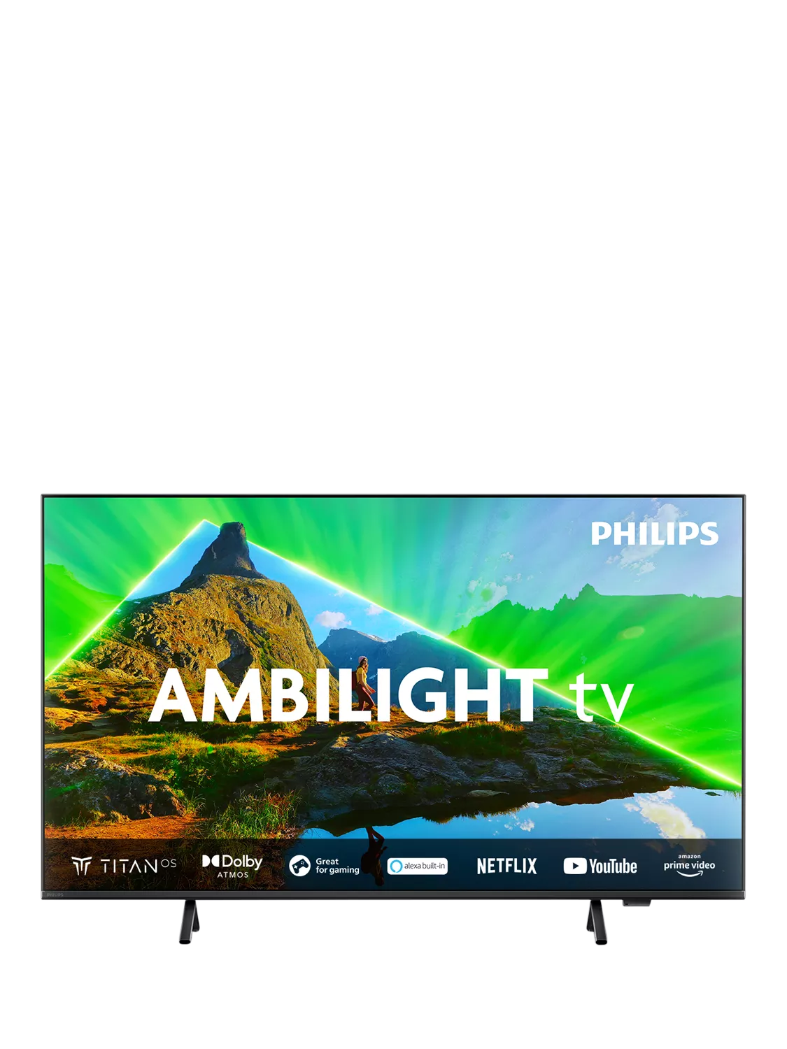 Philips 65PUS8309 2024 LED HDR 4K Ultra HD Smart TV 65 inch with Freeview Play Ambilight Dolby Atmos Black