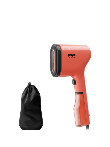 Tefal Pure POP Handheld Clothes Steamer, Coral, Coral