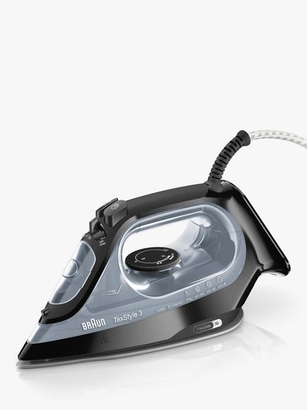 Braun SI3055BK FreeGlide Iron, Black, Black