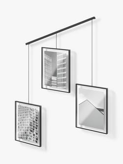 Umbra Exhibit Multi Hanging Photo Frame Display, 3 Photo, 8 x 10" (20 x 25cm), Black - view 2, Black