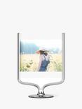 Umbra Wishbone Desk Double Sided Wood Photo Frame, 4 x 6" (10 x 15cm), Chrome