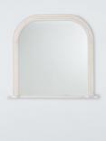 John Lewis Hand-Carved Coastal Wood Frame Overmantle Wall Mirror, 95 x 105cm, White Wash