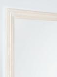 John Lewis Hand-Carved Coastal Wood Frame Rectangular Wall Mirror, 100 x 70cm, White Wash