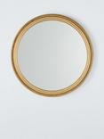 John Lewis Vintage French Round Wall Mirror, 68cm, Antique Gold