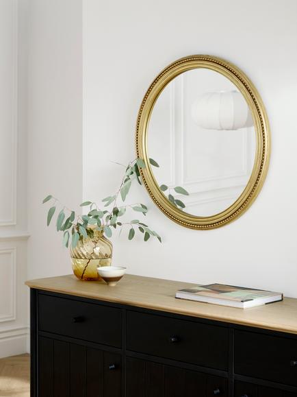 John Lewis Vintage French Round Wall Mirror, 68cm, Antique Gold - view 2, Antique Gold