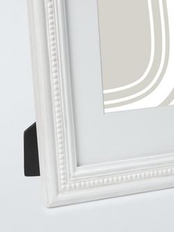 John Lewis Hand-Carved Coastal Wood Photo Frame & Mount, A4 (5 x 7" Mounted), White Wash - view 2, White Wash Finish