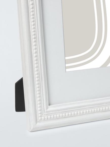 John Lewis Hand-Carved Coastal Wood Photo Frame & Mount, A4 (5 x 7" Mounted), White Wash - view 2, White Wash Finish