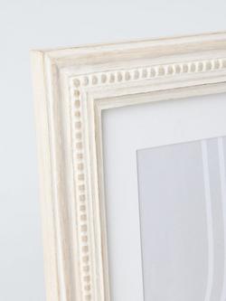 John Lewis Hand-Carved Coastal Wood Photo Frame & Mount, 4 x 6" (10 x 15cm), White Wash - view 2, White Wash Finish