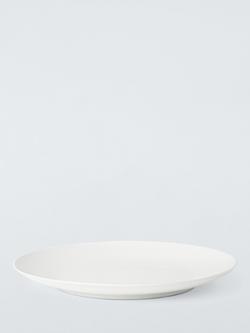 John Lewis Stoneware Dinner Plate, Set of 4, 26cm, White - view 2, 