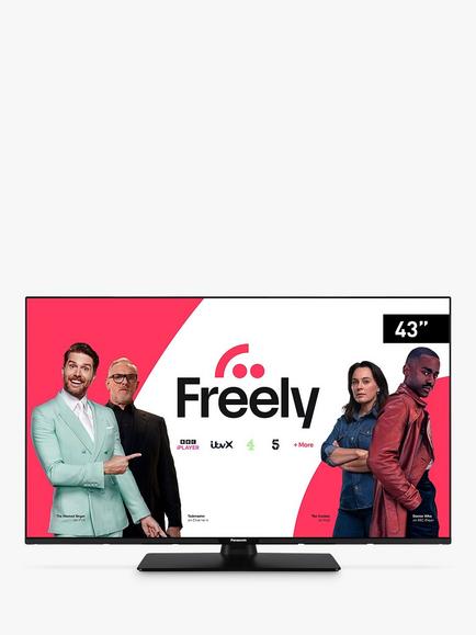 Panasonic TB-43W60AEY (2024) LED HDR 4K Ultra HD Smart TV, 43 inch with Freely & Dolby Atmos, Black - view 2, Black