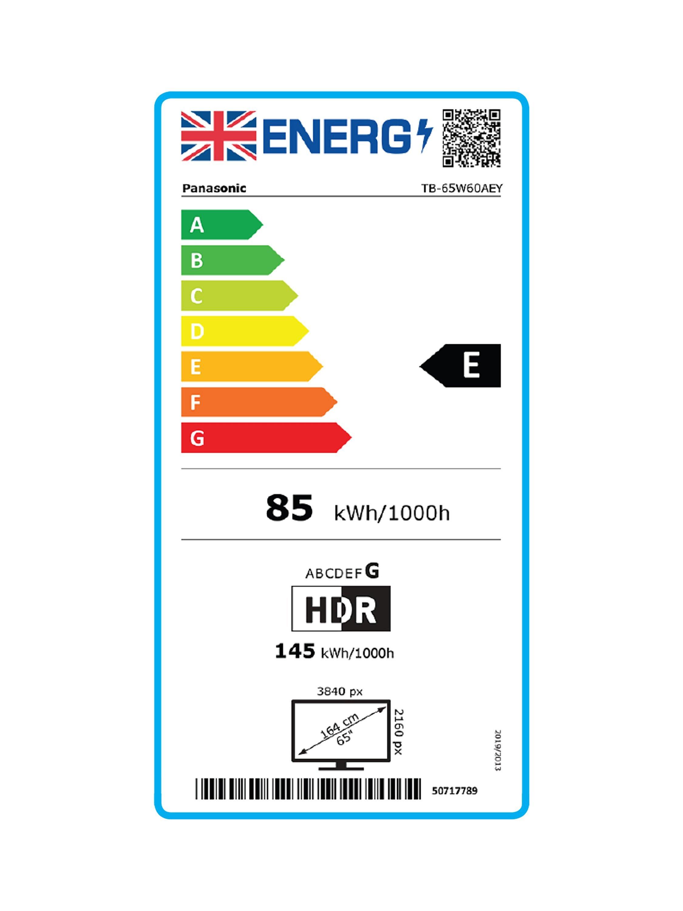 This item is rated F for energy efficiency on a scale from A (most efficient) to G (least efficient).