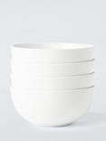 John Lewis Stoneware Cereal Bowl, Set of 4, 15cm, White