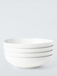 John Lewis Stoneware Pasta Bowl, Set of 4, 23cm, White