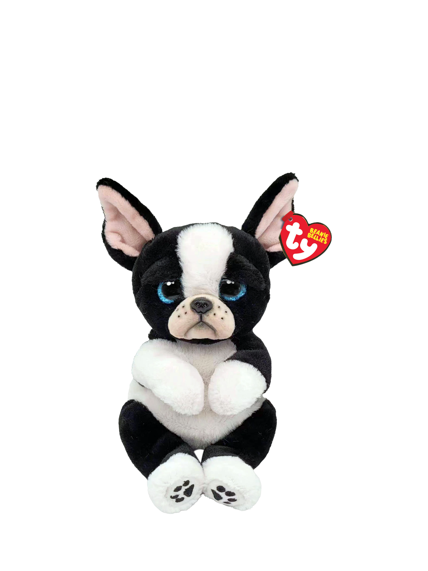 Beanie Bellies Ty Tink the Dog Plush Soft Toy Black White