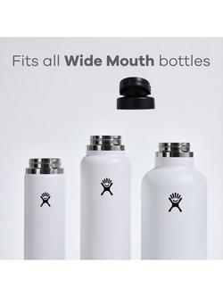 Hydro Flask Wide Mouth Bottle Chug Cap, Black - view 2, 