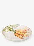 BlissHome Carrots Earthenware Supper Bowl, 24cm, Orange/Multi