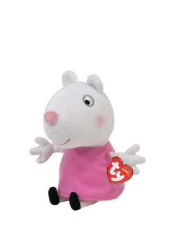 Ty Peppa Pig Suzy Sheep Plush Soft Toy, Multi