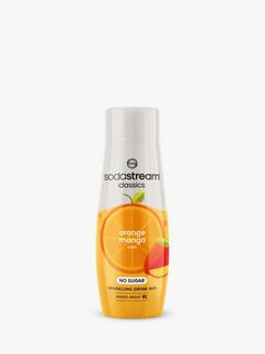 SodaStream Classics No Sugar Orange& Mango Sparkling Drink Mix, 440ml