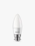 Philips 5W B22 LED Candle Bulb, Warm White