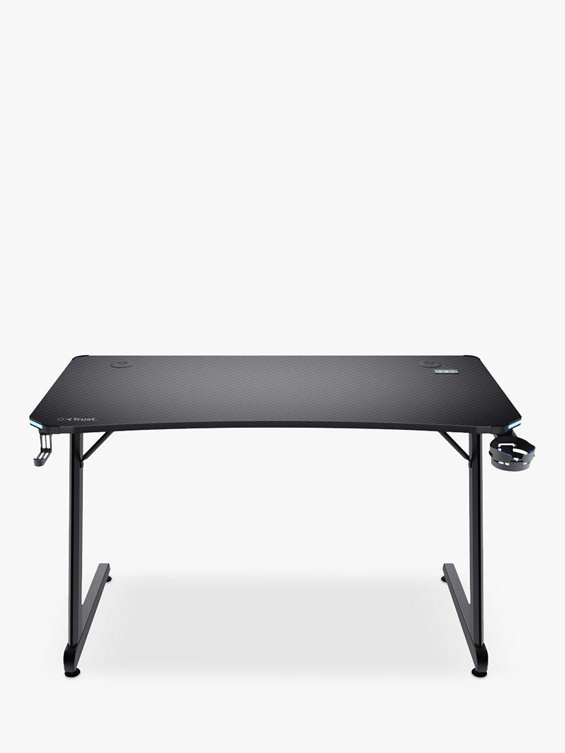 Trust GXT709 Luminus RGB Lighting Gaming Desk, Black
