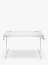 Trust GXT709W Luminus RGB Lighting Gaming Desk, White