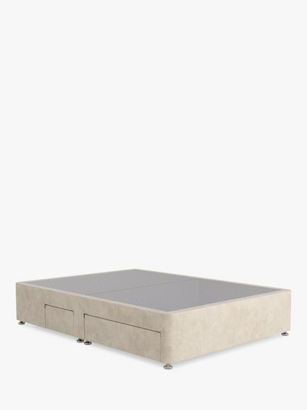Sealy 2 + 2 Drawer Divan Base, Double, Dove