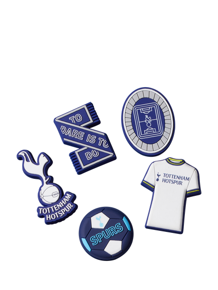 Crocs Kids' Tottenham Hotspur Jibbitz, Pack of 5, Multi