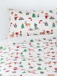 John Lewis Kids' Christmas Elf Cotton Duvet Cover and Pillowcase Set