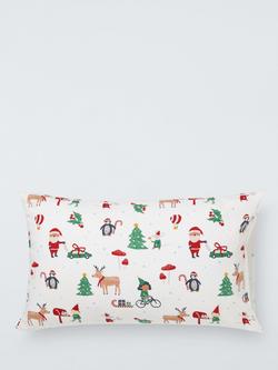 John Lewis Kids' Christmas Elf Cotton Duvet Cover and Pillowcase Set - view 2, Multi