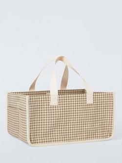 John Lewis Large Gingham Storage Caddy, 
