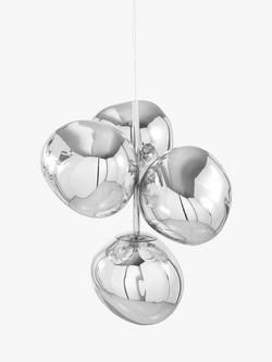 Tom Dixon Melt Mini Chandelier Ceiling Light - view 2, Silver Silver