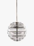 Tom Dixon Press Glass Sphere Mini LED Pendant Ceiling Light, Clear