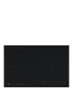 AEG TI84IB00FZ 80cm SaphirMatt® Induction Hob, Matt Black, Matt Black
