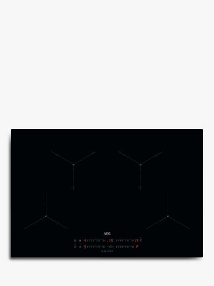 AEG IAX84411CB 80cm Induction Hob, Black, Black
