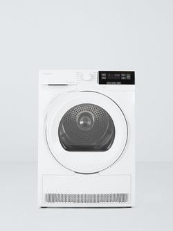 John Lewis JLTDH693 Freestanding Heat Pump Tumble Dryer, 9kg Load, White, White