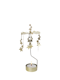 Pluto Produkter Christmas Star Spinner Tealight Candle Holder, Gold