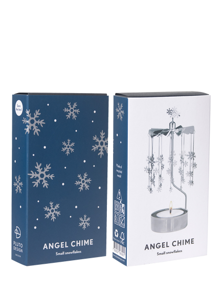 Pluto Produkter Snowflakes Spinner Tealight Candle Holder, Silver - view 2, 