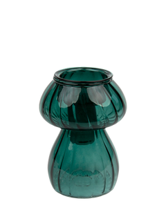 Talking Tables Mushroom Glass Candle Holder, Green